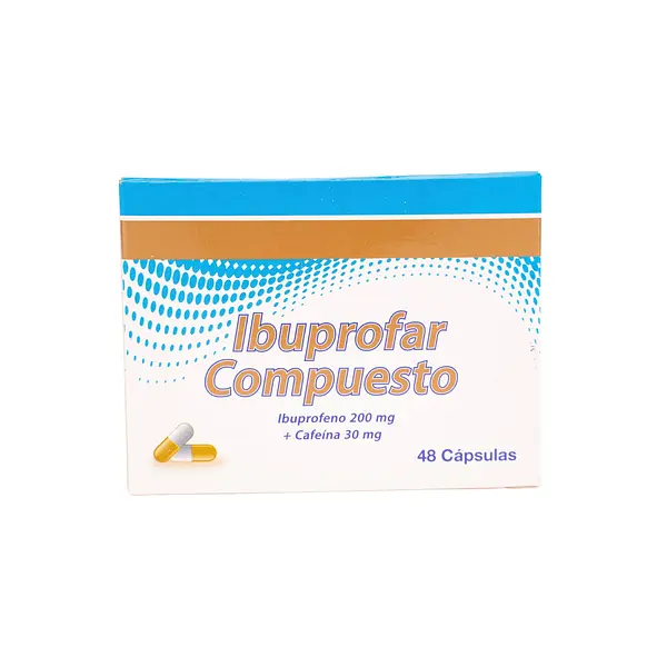 Ibuprofar Compuesto Ibuprofeno 200 Mg + Cafeina 30 Mg