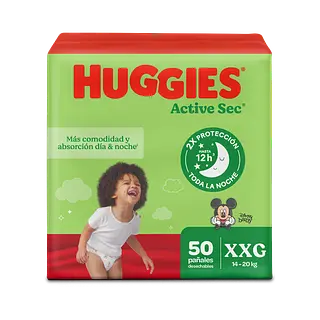 Pañal Huggies Natural Care Etapa 4 Xg