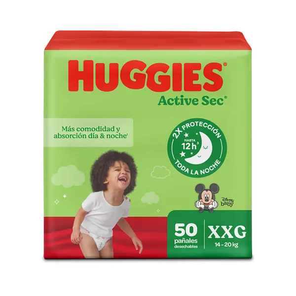 Pañal Huggies Natural Care Etapa 4 Xg