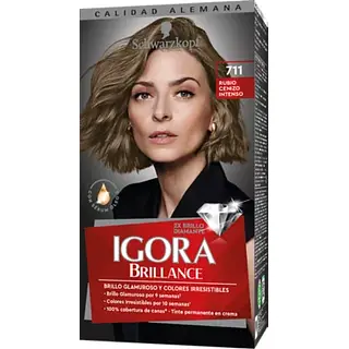 Tinte Igora Kit Brillance 711 Rubio Cenizo