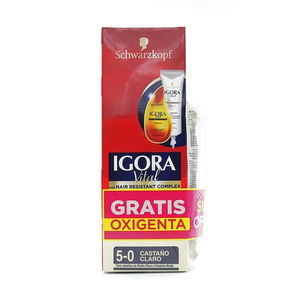 Igora Vita Tubo 5-0 Castaño Claro + 2 Oxi