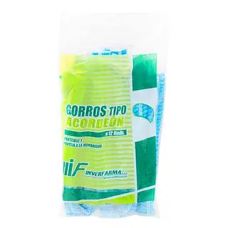 Gorro Desechable Acordeon Azul