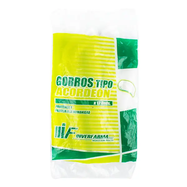 Gorro Desechable Acordeon Blanco