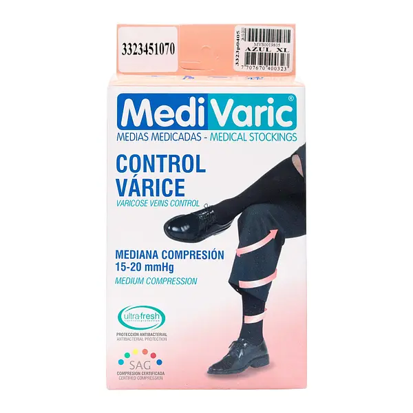 Calcetin Medivaric Hombre Azul