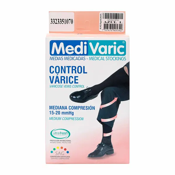 Calcetin Medivaric Hombre Azul