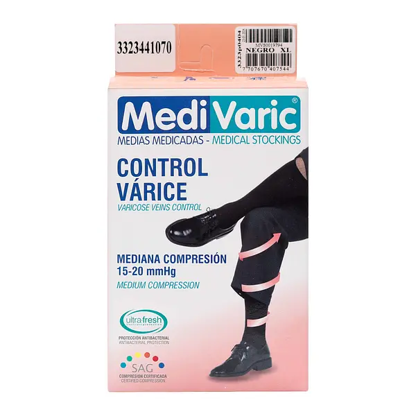 Calcetin Medivaric Hombre Negro