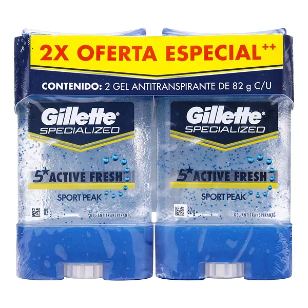 2 Desodorante Gillette Gel Sport Peak