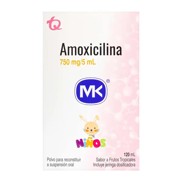Amoxicilina 750/5 Mg Suspensión