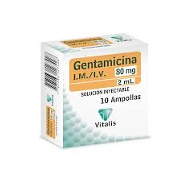 Gentamicina 80 Mg/2 Ml