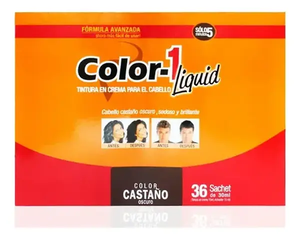 Tintura Liquida Color 1 Castaño Oscuro