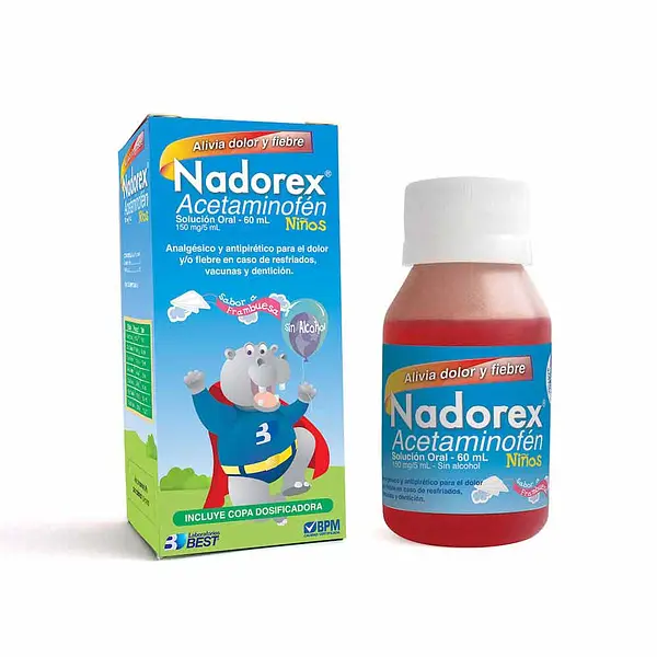 Nadorex Niños Acetaminofen 150 Mg/5 Ml