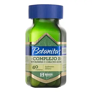 Complejo B Botanitas Calcio Zinc