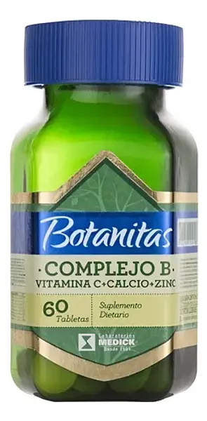 Complejo B Botanitas Calcio Zinc