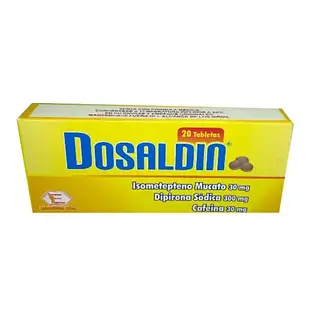 Dosaldin Insometepteno 30 Mg/Dipirona 300 Mg/Cafeina 30 Mg