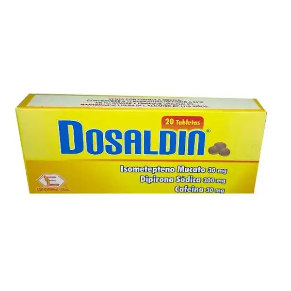 Dosaldin Insometepteno 30 Mg/Dipirona 300 Mg/Cafeina 30 Mg