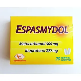 Espasmydol Metocarbamol + Ibuprofeno 500 Mg/200 Mg