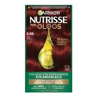Tinte Gariner Nutrisse Oleos 6.66 Rubio Rojizo Profundo