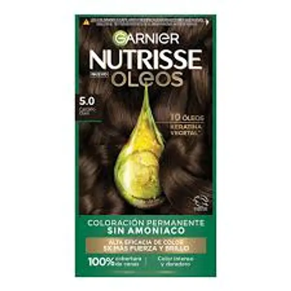 Tinte Garnier Nutrisse Oleos 5.0 Castaño Claro