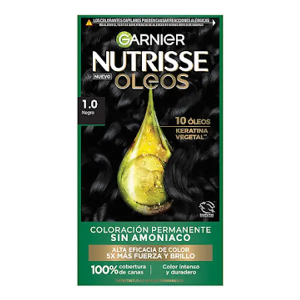 Tinte Garnier Nutrisse Oleos 1.0 Negro