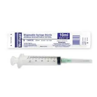 Jeringa 3 Partes 10 Ml 21x1.1/2