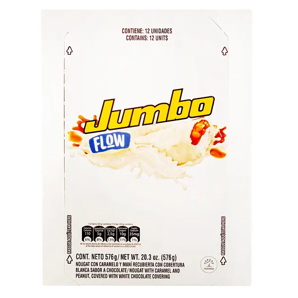 Chocolatina Jumbo Flow Blanca