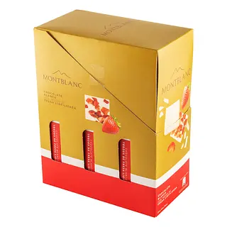 Chocolatina Montblanc Con Trozos Fresa