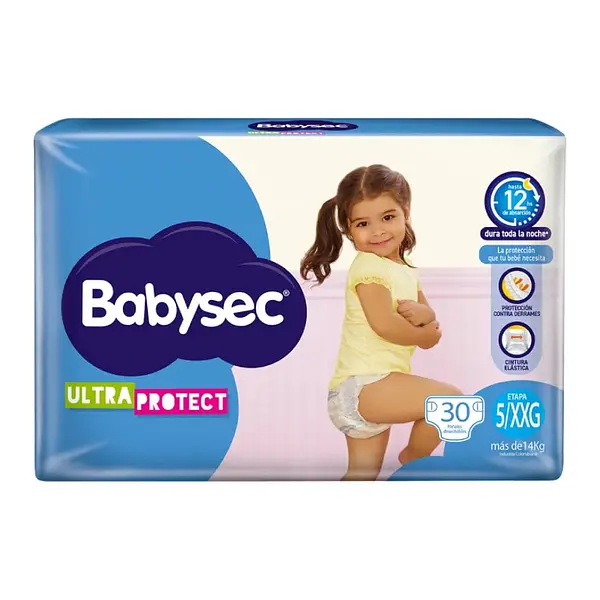 Pañal Babysec Ultra Protect 5/Xxg