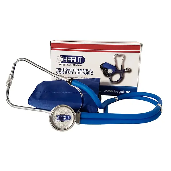 Tensiometro Manual Con Estetoscopio Azul
