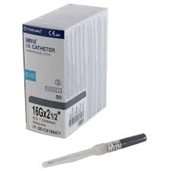 Cateter Intravenoso 16 G Gris