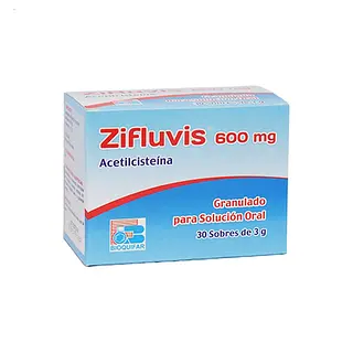 Zifluvis Acetilcisteina 600 Mg Granulado Solución Oral