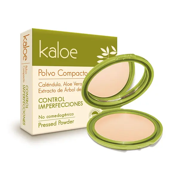 Polvo Compacto Kaloe Control Imperfecciones Almendra