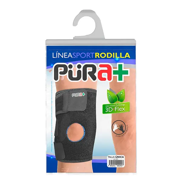 Pura + Ortesis Rodillera Con Hueco Talla Unica