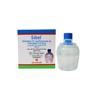 Sibet Suspensión 25/125 Mcg 120 Dosis + Inhalocamara