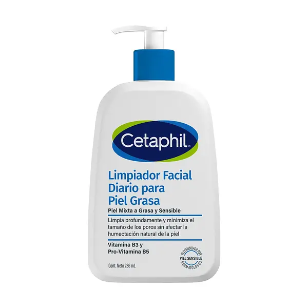 Cetaphil Loción Limpiador Facial Piel Grasa