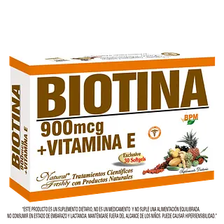 Biotina 900 Mg + Vitamina