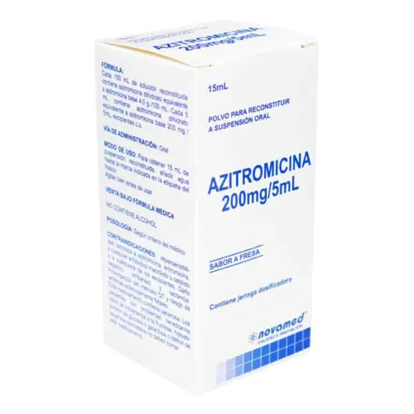 Azitromicina 200 Mg/5 Ml Suspensión Oral