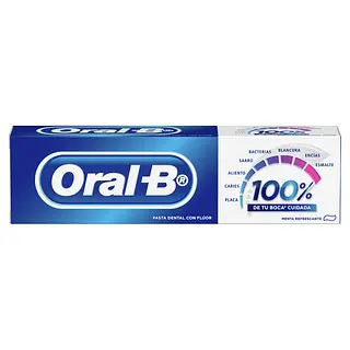 Crema Dental Oral B 100% Menta Refrescante