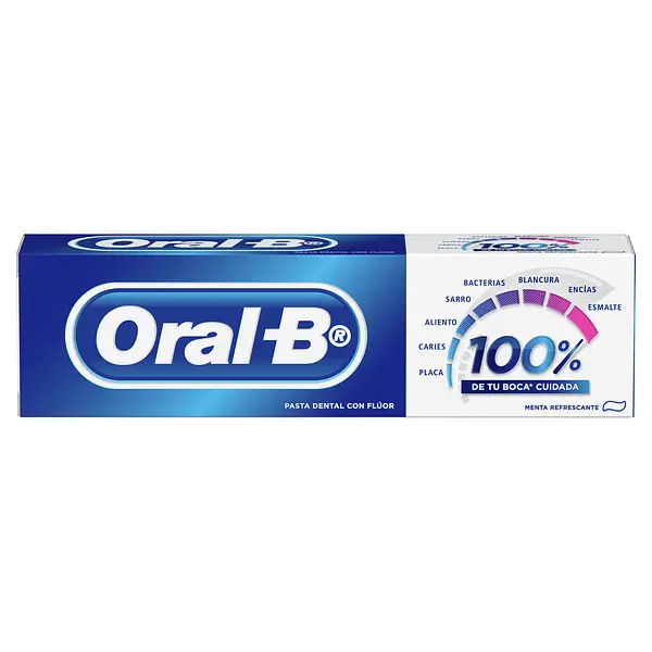 Crema Dental Oral B 100% Menta Refrescante