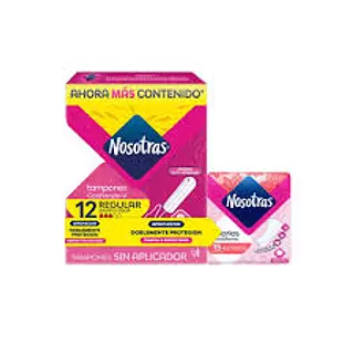 Nosotras Tampón Regular Sin Aplicador