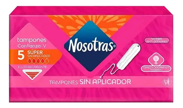 Tampones Nosotras Digital Super Sin Aplicador