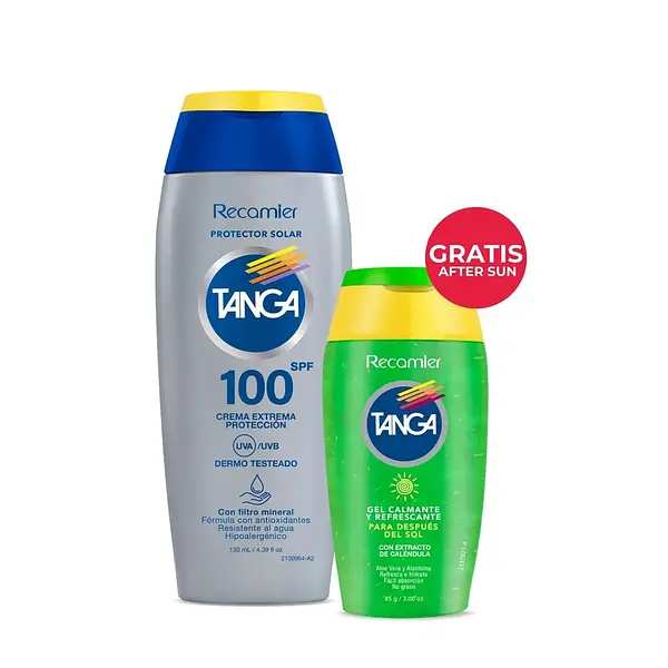 Protector Solar Tanga Spf 100 Crema + Gratis Gel