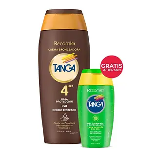 Bronceador Tanga Spf 4 Crema + Gratis Gel After