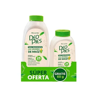 Deo Pies Talco Almidon De Maiz + Talco 60 Gr