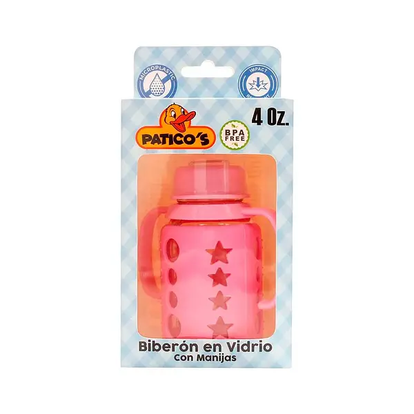 Biberon En Vidrio Con Manijas