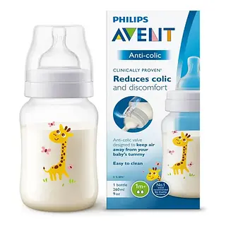 Tetero Avent Anti Cólicos 1m+