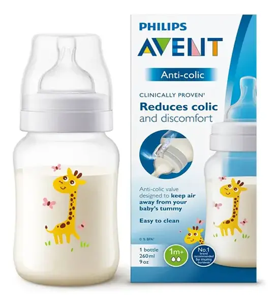 Tetero Avent Anti Cólicos 1m+