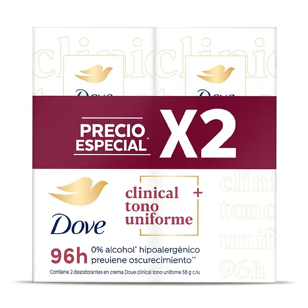 Desodorante Dove Clinical Crema Tono