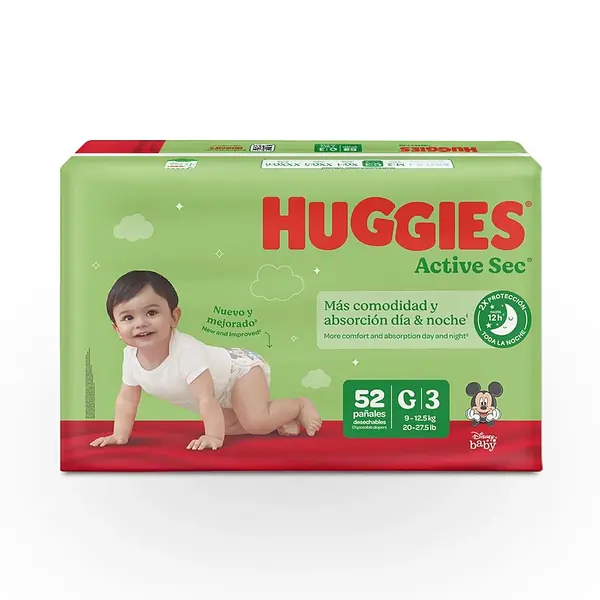 Pañales Etapa 3 G Huggies Active Sec