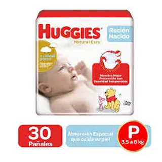 Pañales Huggies Natural Care Etapa 1