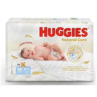 Pañales Huggies Natural Care Etapa 1 P